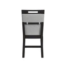 Transcend Counter Side Chair with Light Grey Fabric in Charcoal (2 Per Carton) - Michael's Discount Furniture