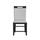 Transcend Counter Side Chair with Light Grey Fabric in Charcoal (2 Per Carton) - Michael's Discount Furniture