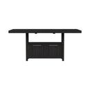 Transcend Counter Table with 20" Leaf in Charcoal - Michael's Discount Furniture