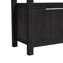 Transcend Counter Table with 20" Leaf in Charcoal - Michael's Discount Furniture