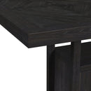 Transcend Counter Height Dining Set in Charcoal-Table and Four Chairs - Michael's Discount Furniture