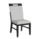 Transcend Standard Height Dining Set in Charcoal-Table and Four Chairs - Michael's Discount Furniture