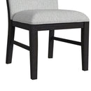 Transcend Dining Side Chair with Light Grey Fabric in Charcoal (2 Per Carton) - Michael's Discount Furniture