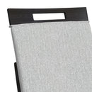 Transcend Dining Side Chair with Light Grey Fabric in Charcoal (2 Per Carton) - Michael's Discount Furniture