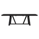 Transcend Dining Table with 22" Leaf in Charcoal - Michael's Discount Furniture