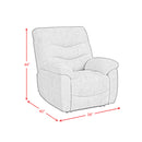 Trifecta P3 Recliner W/Heat Massage, √Ç zero gravity, memory foam in Sefi Puppy - Michael's Discount Furniture