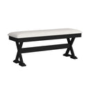 Tulane 6PC Dining Set with Table, 4 Chairs, and Bench in Oak and Black - Michael's Discount Furniture