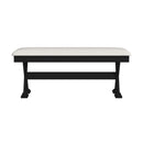 Tulane 6PC Dining Set with Table, 4 Chairs, and Bench in Oak and Black - Michael's Discount Furniture