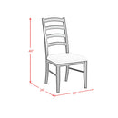Tulane 6PC Dining Set with Table, 4 Chairs, and Bench in Oak and Black - Michael's Discount Furniture
