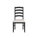 Tulane 6PC Dining Set with Table, 4 Chairs, and Bench in Oak and Black - Michael's Discount Furniture