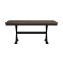 Tulane 6PC Dining Set with Table, 4 Chairs, and Bench in Oak and Black - Michael's Discount Furniture