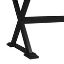 Tulane 6PC Dining Set with Table, 4 Chairs, and Bench in Oak and Black - Michael's Discount Furniture