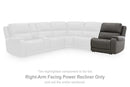 5Z - Pittson Power Reclining Sectional Loveseat
