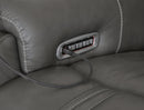 5Z - Pittson Power Reclining Sectional Loveseat with Console - Michael's Discount Furniture