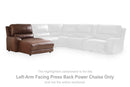 DeepWakes Power Reclining Sectional with Chaise - Michael's Discount Furniture