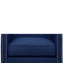Erica 497 Chair W/Chrome Nails Heirloom Blue (ISTA 3) - Michael's Discount Furniture