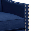 Erica 497 Chair W/Chrome Nails Heirloom Blue (ISTA 3) - Michael's Discount Furniture