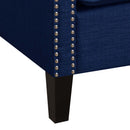 Erica 497 Chair W/Chrome Nails Heirloom Blue (ISTA 3) - Michael's Discount Furniture