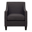 Erica 497 Chair W/Chrome Nails Heirloom Charcoal (ISTA 3) - Michael's Discount Furniture
