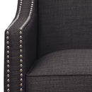 Erica 497 Chair W/Chrome Nails Heirloom Charcoal (ISTA 3) - Michael's Discount Furniture