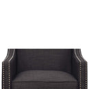 Erica 497 Chair W/Chrome Nails Heirloom Charcoal (ISTA 3) - Michael's Discount Furniture