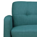 Hadley 4480 Love Seat Heirloom Teal w/No Pillow - Michael's Discount Furniture