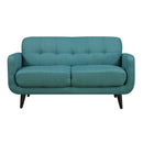 Hadley 4480 Love Seat Heirloom Teal w/No Pillow - Michael's Discount Furniture