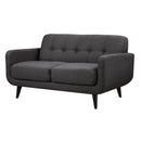Hadley Sofa & Loveseat Set in Charcoal - Michael's Discount Furniture