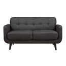 Hadley 4480 KD Love Seat Heirloom Charcoal w/No Pillows - Michael's Discount Furniture