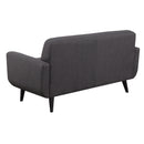 Hadley 4480 KD Love Seat Heirloom Charcoal w/No Pillows - Michael's Discount Furniture