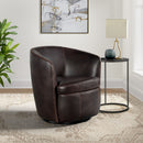 Vito Swivel Chair in Pebble Brown - Michael's Discount Furniture