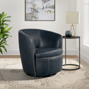 Vito Swivel Chair in Pebble Navy - Michael's Discount Furniture