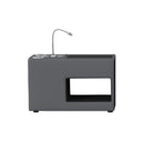 Valari Nightstand with Electronic Features in Grey PU - Michael's Discount Furniture
