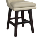 Villanova Swivel Counter Stool with Beige PU in Espresso (2 Per Carton) - Michael's Discount Furniture