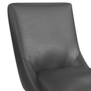 Villanova Swivel Counter Stool with Pewter PU in Espresso (2 Per Carton) - Michael's Discount Furniture