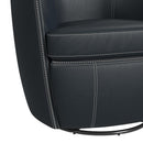 Vito Swivel Chair in Pebble Navy - Michael's Discount Furniture