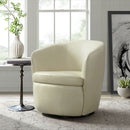 Vito Swivel Chair in Pebble Cream - Michael's Discount Furniture