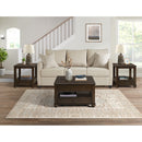 Wagner Square Lift-Top Coffee Table w/ Casters in Cherry - Michael's Discount Furniture