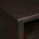 Wagner Chairside Table with USB in Cherry - Michael's Discount Furniture