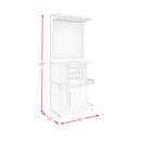 Wendolyn Wine Cabinet with Light in Glossy White - Michael's Discount Furniture