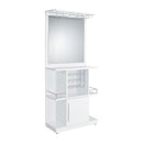 Wendolyn Wine Cabinet with Light in Glossy White - Michael's Discount Furniture