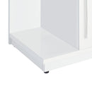 Wendolyn Wine Cabinet with Light in Glossy White - Michael's Discount Furniture
