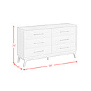 Westland 6-Drawer Dresser in Almond - Michael's Discount Furniture