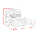 Westland UPH Bed with Grey Fabric - Michael's Discount Furniture