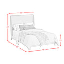 Westland UPH Bed with Grey Fabric - Michael's Discount Furniture
