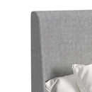 Westland UPH Bed with Grey Fabric - Michael's Discount Furniture
