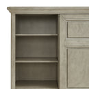 Whit-Ash 5-Drawer Door Chest in Light Grey - Michael's Discount Furniture