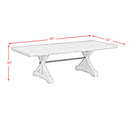 Yellowstone Dining Table with 2x12" Leaves in Medium Brown - Michael's Discount Furniture
