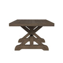 Yellowstone Dining Table with 2x12" Leaves in Medium Brown - Michael's Discount Furniture