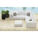 Zandara 5PC Modular Set in Olefin Beige with Ottoman - Michael's Discount Furniture